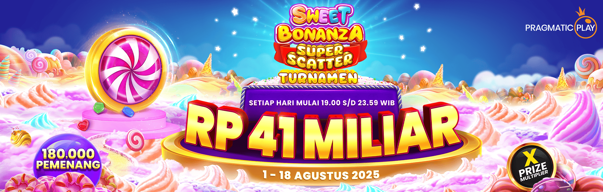 PP - SWEET BONANZA SUPER SCATTER & GATES OF OLYMPUS SUPER SCATTER DAILY TOURNAMENT